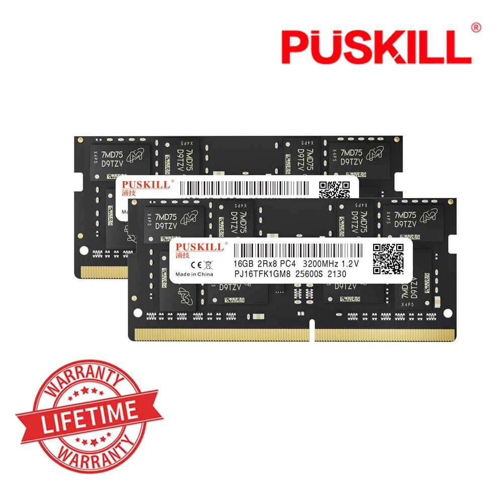 PUSKILL ޸ , Ʈ ޸𸮿 Sodimm Ʈ, DDR4, 16GB, 8GB, 4GB, 3200MHz, 2666MHz, 2400MHz, 260 , 2 